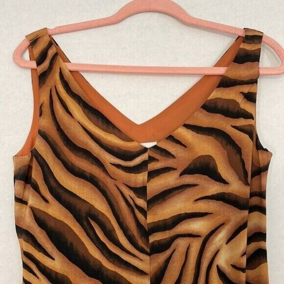 David Warren Dress, Sleeveless, V-Neck & Back, Lined, Side Zip, 6 - Picture 3 of 11